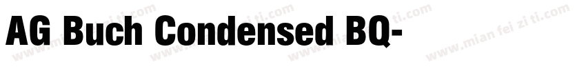 AG Buch Condensed BQ字体转换